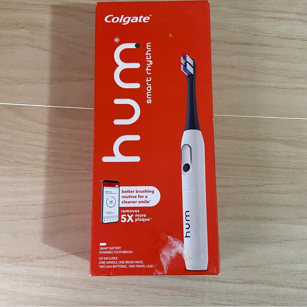 Colgate Hum Smart Electric Toothbrush With Travel Case Smart Battery 2 Min Timer